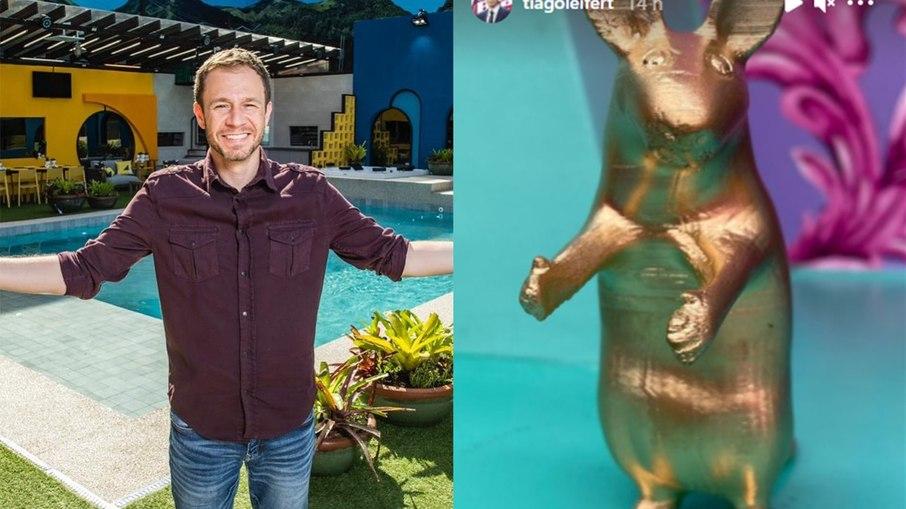 'BBB 21': Tiago Leifert mostra homenagem ao rato do 