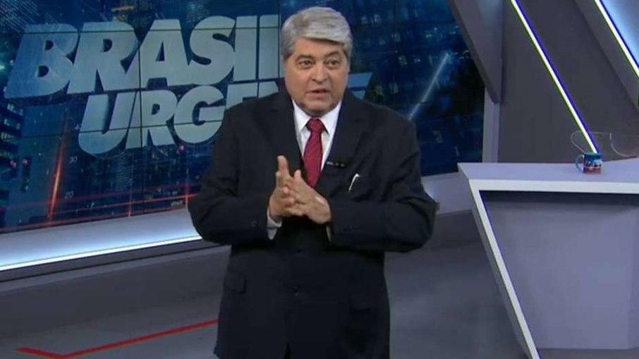 Alarme de incêndio toca no meio do Brasil Urgente e Datena toma susto