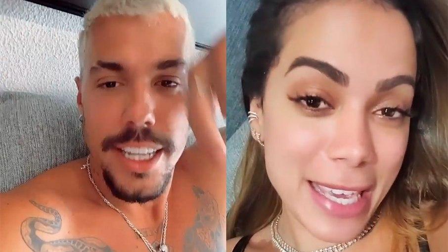 Anitta passa a noite na casa de Lipe Ribeiro e fãs reparam na mobília