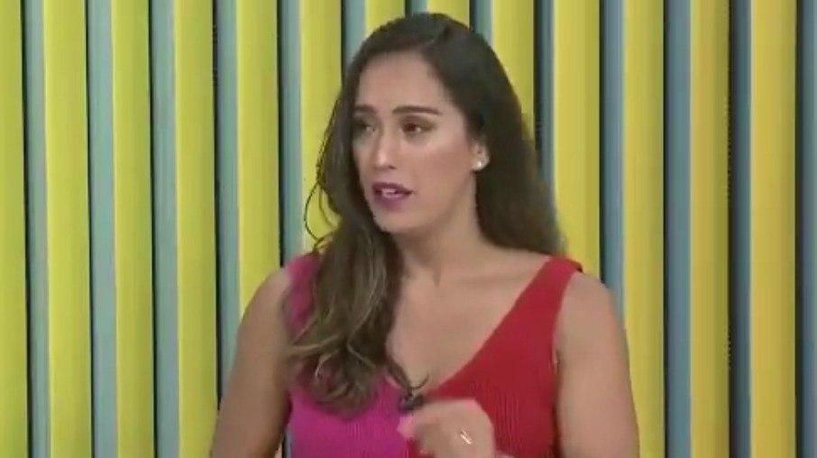 Apresentadora que quase desmaiou está grávida: 