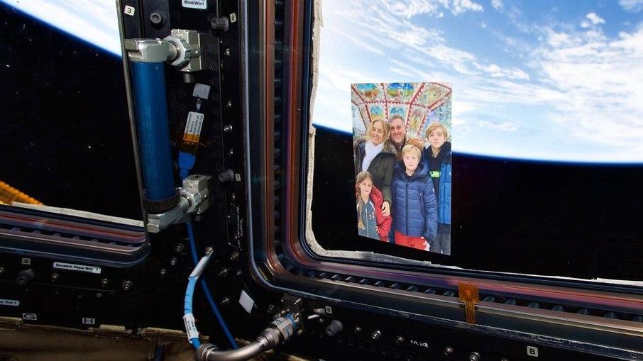 Astronauta leva foto de Luciano Huck e Angélica para o espaço: 
