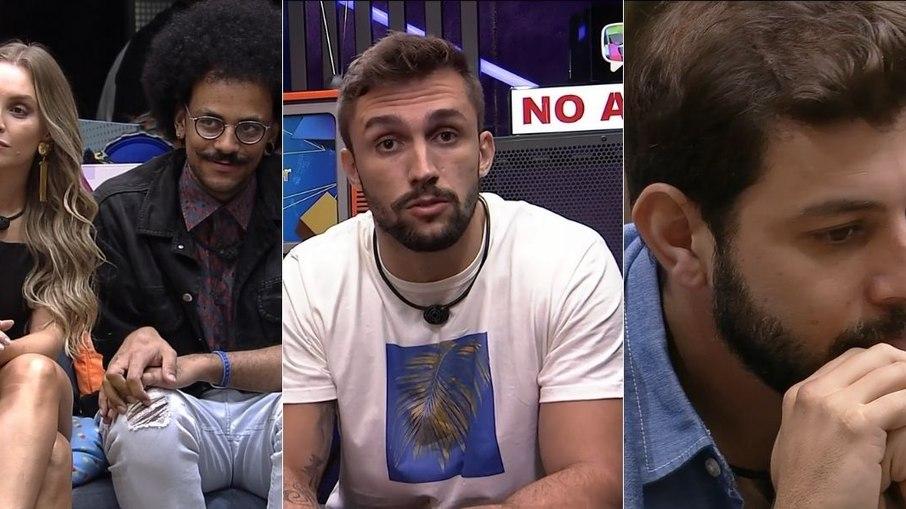'BBB 21': Carla, João, Arthur e Caio se enfrentam no paredão falso
