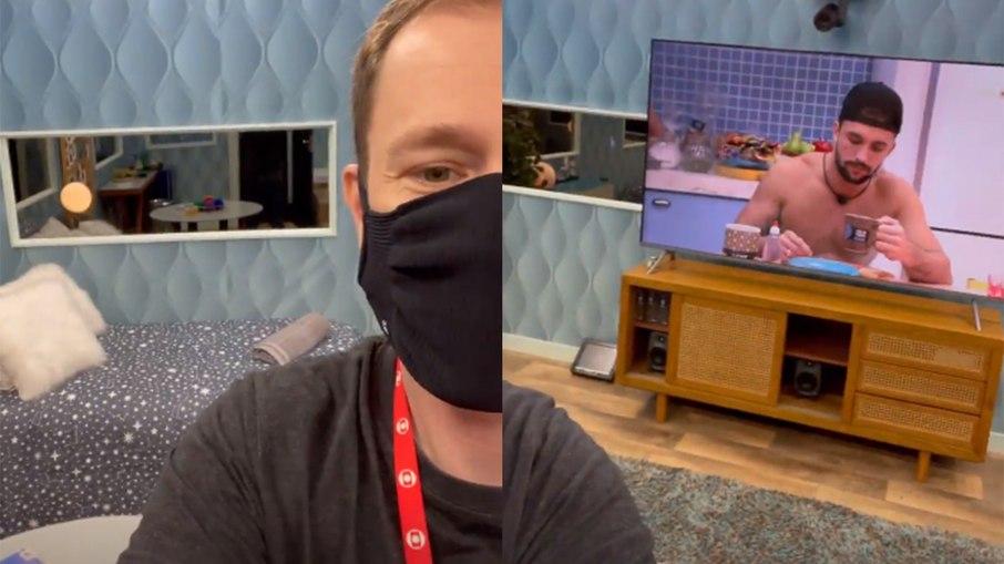 'BBB 21': Tiago Leifert mostra detalhes do quarto secreto