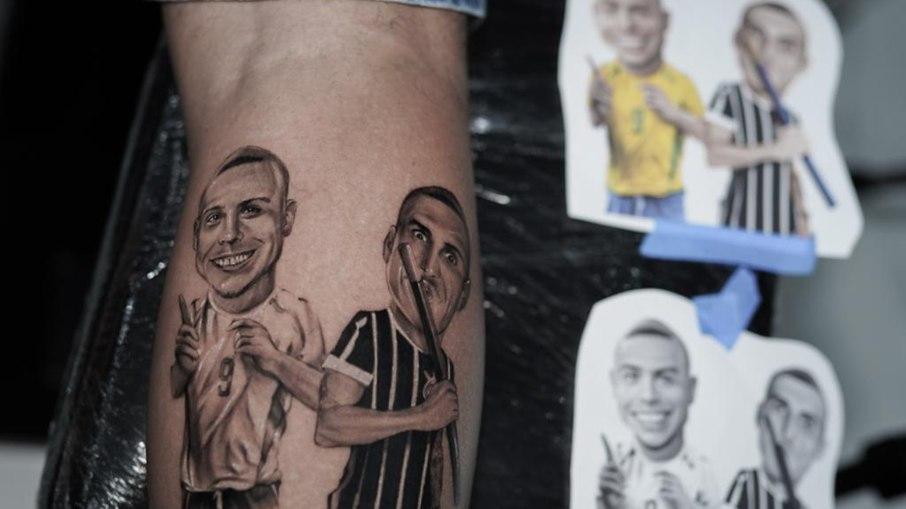 Ex-BBB Prior faz tatuagem de Ronaldo Fenômeno: 