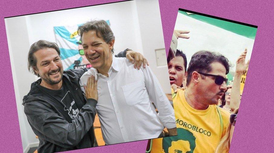 Marcelo Serrado mostra arrependimento por apoio a Moro e posta foto com Haddad