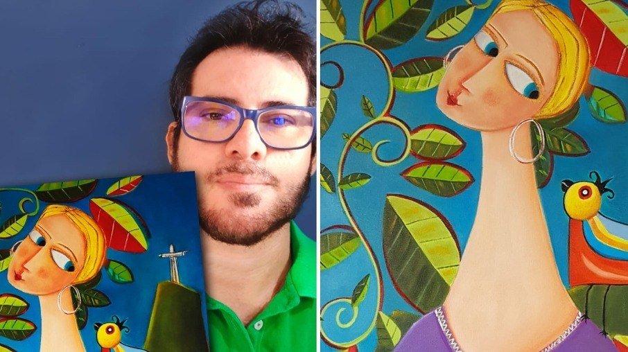 Reconhecido internacionalmente, artista plástico Rafael Rocha homenageia Xuxa