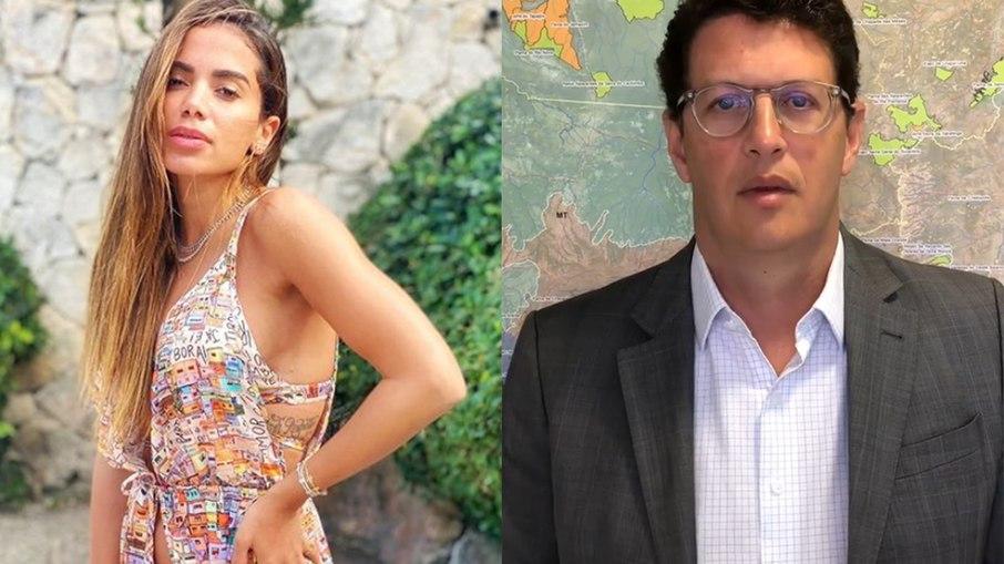 Anitta pede saída de Ricardo Salles e ministro chama a cantora de 