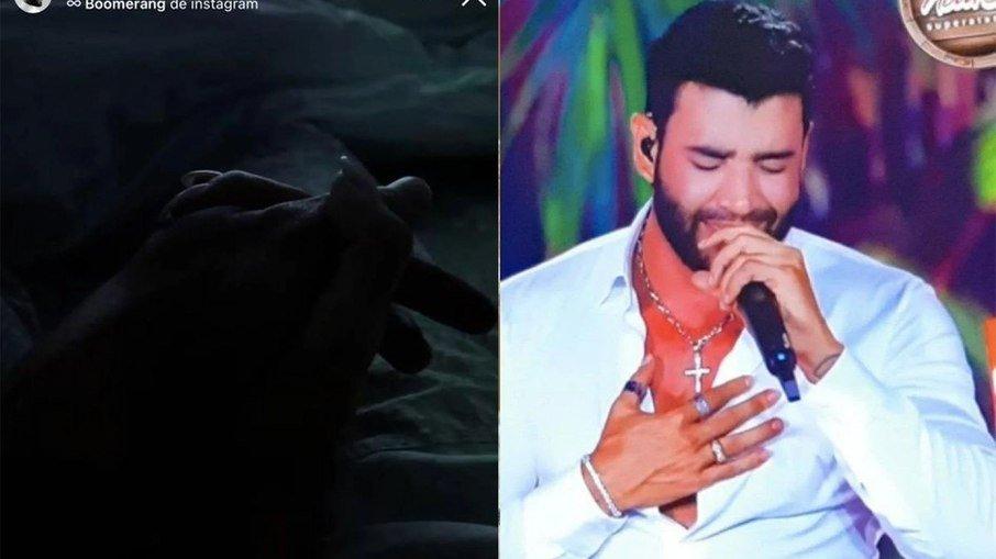Gusttavo Lima aparece de aliança e posta fotos de mãos dadas com Andressa Suita