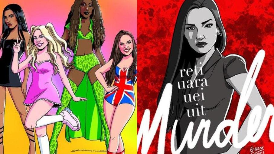 Ilustrador desenha participantes do 