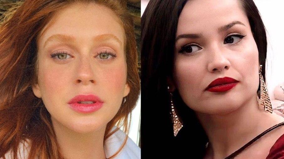 Marina Ruy Barbosa combina de ser maquiada por Juliette após o 