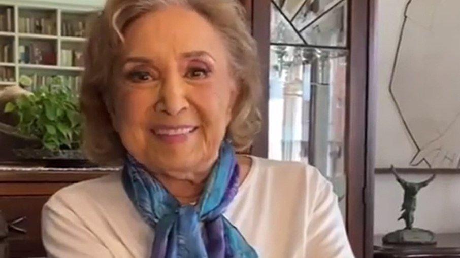 Mesmo na UTI, Eva Wilman grava áudio para filme: 