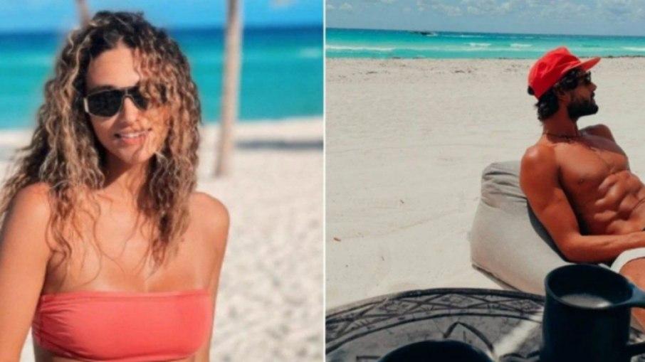 Débora Nascimento posta primeira foto do namorado, o modelo Marlon Teixera