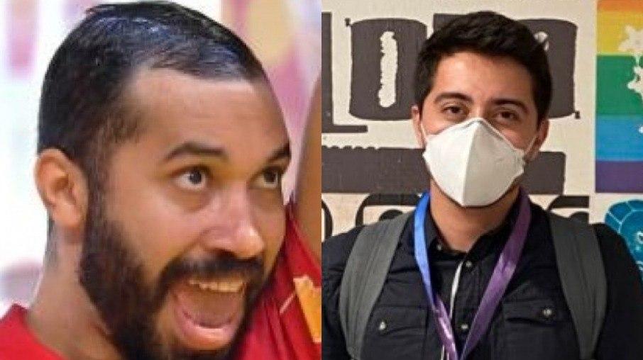 Gil do Vigor flerta com produtor da Globo e os dois combinam encontro