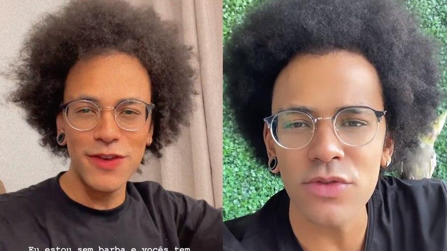 João Pedrosa tira barba e exibe novo visual