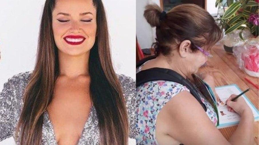 Juliette ajuda a mãe a ler e escrever, mesmo com a correria pós-BBB