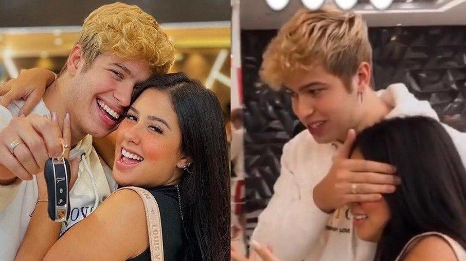 Cinthia Cruz ganha Porsche em primeiro Dia dos Namorados com youtuber