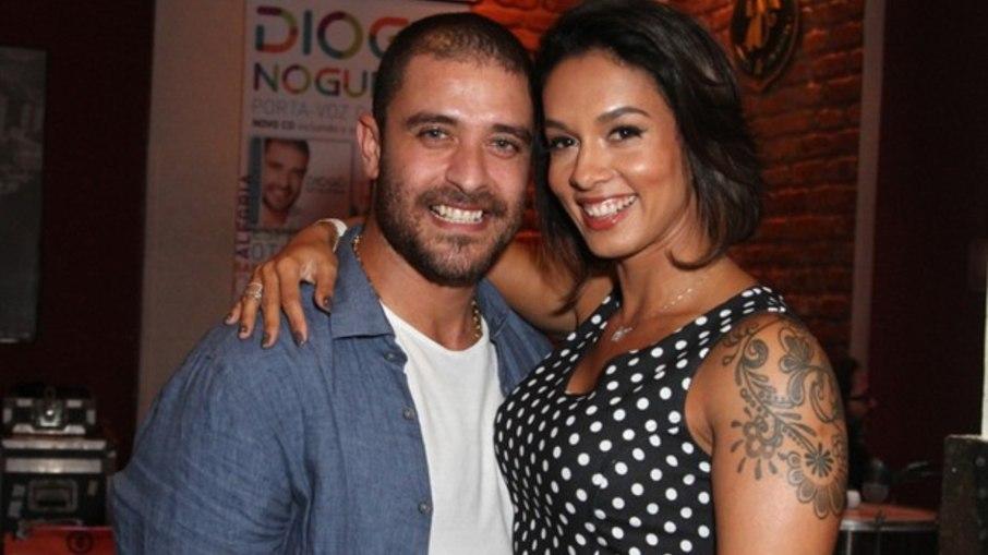 Ex de Diogo Nogueira nega ter mandando indireta para Paolla Oliveira