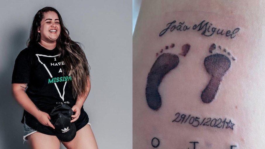 Irmã de Whindersson eterniza João Miguel em tatuagem: 
