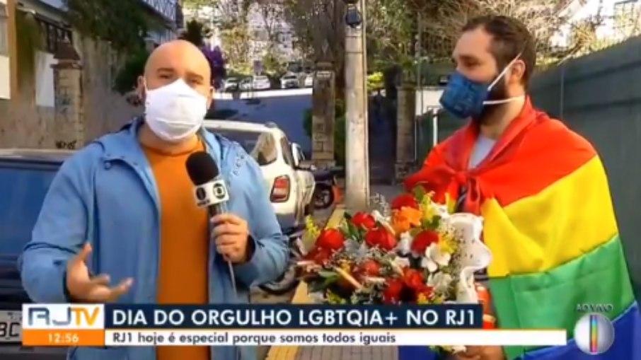 Repórter da Globo recebe surpresa do marido ao vivo: 'Alívio em ter sobrevivido'