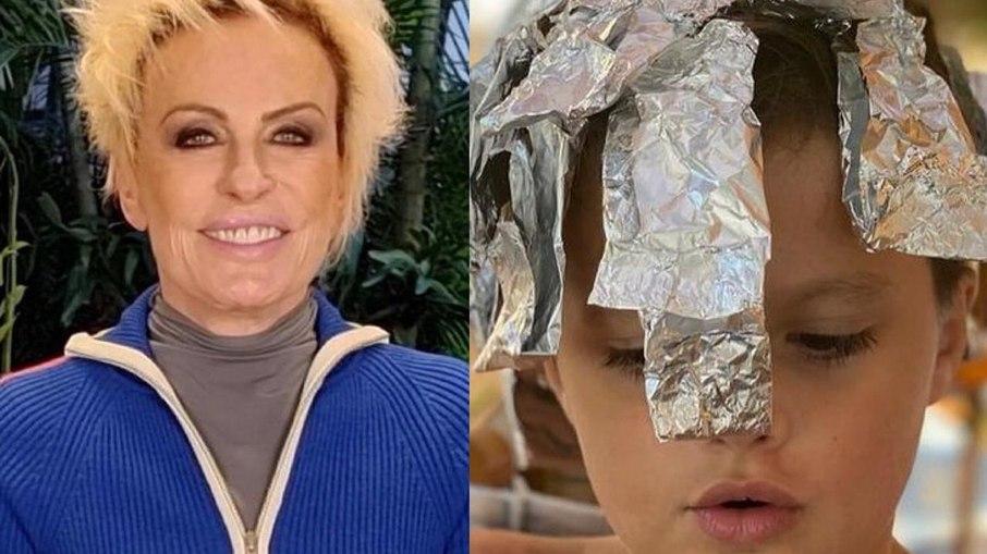 Ana Maria Braga exibe mudança de visual do neto: 
