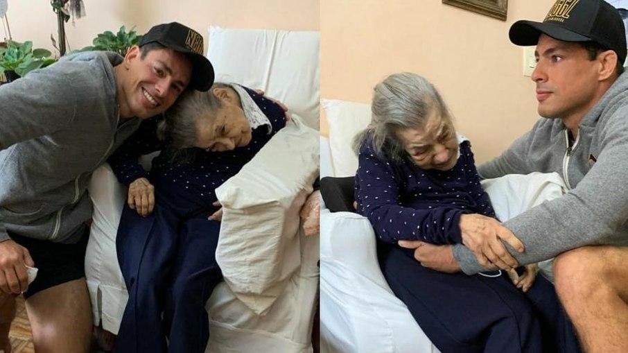 Cauã Reymond celebra 100 anos da avó com homenagem emocionante