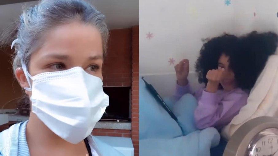 Covid-19: Samara Felippo compartilha rotina de isolamento das filhas