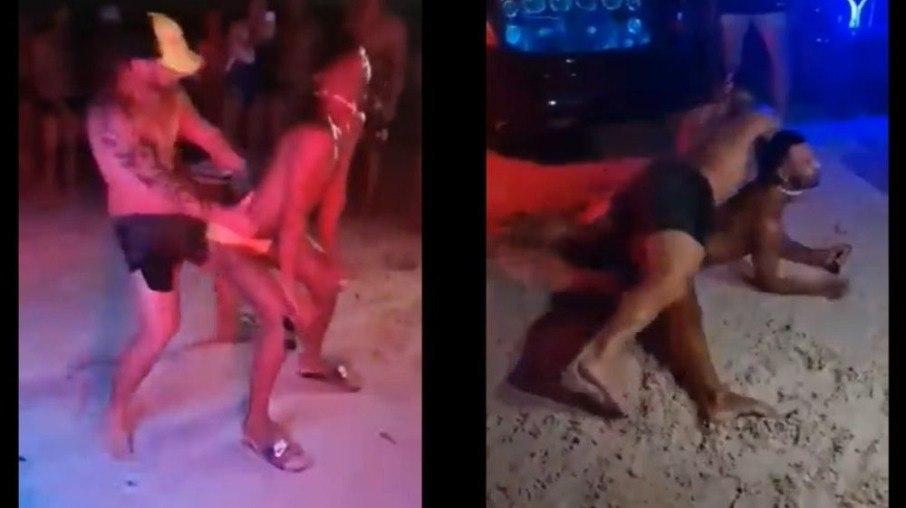 Ex-BBB Hadson Nery dança sensualmente com homem em festa; assista