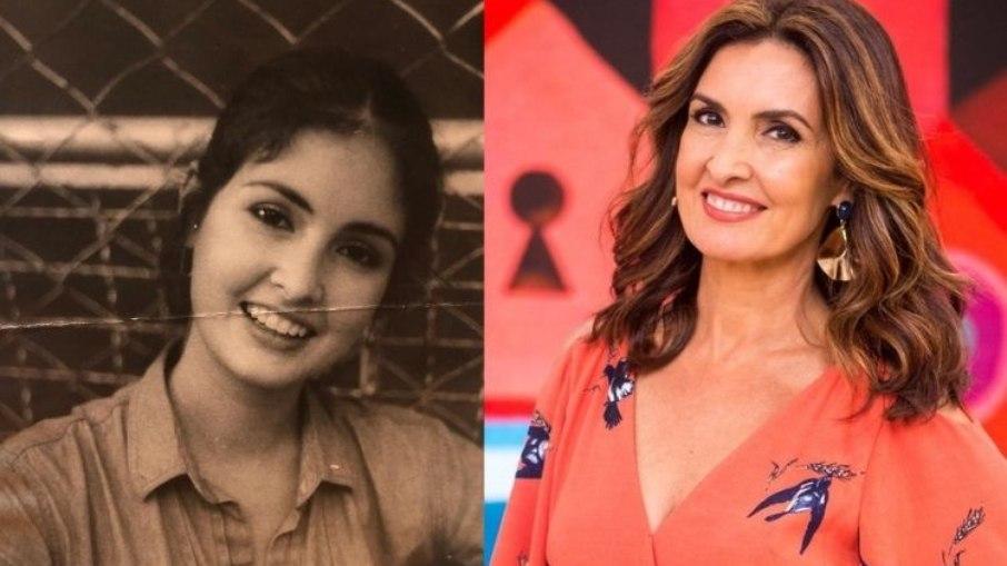 Fátima Bernardes publica foto no começo da carreira