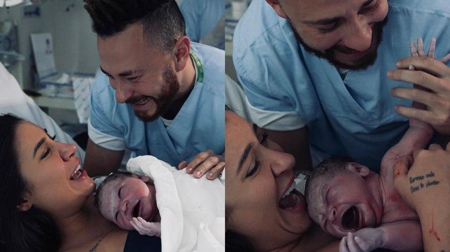 Fred se declara para Bianca Andrade e compartilha imagens do parto filho, Cris