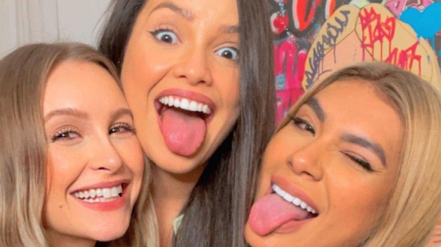 Juliette, Carla Diaz e Pocah se reencontram: 