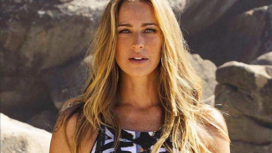 Luana Piovani dá bronca no filho por manobras arriscadas no skate sem segurança