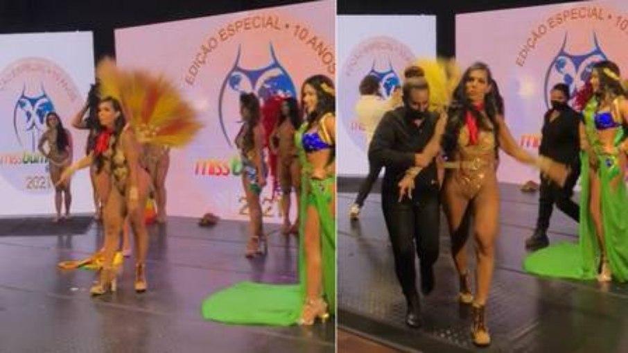 Miss Bumbum: candidata derrotada arranca faixa da campeã; assista