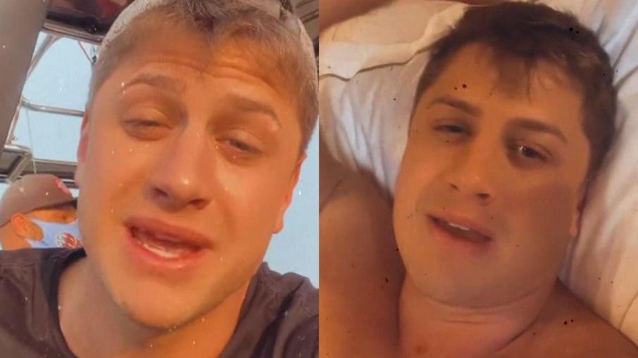 Ex-BBB Lucas Gallina sofre acidente em balão