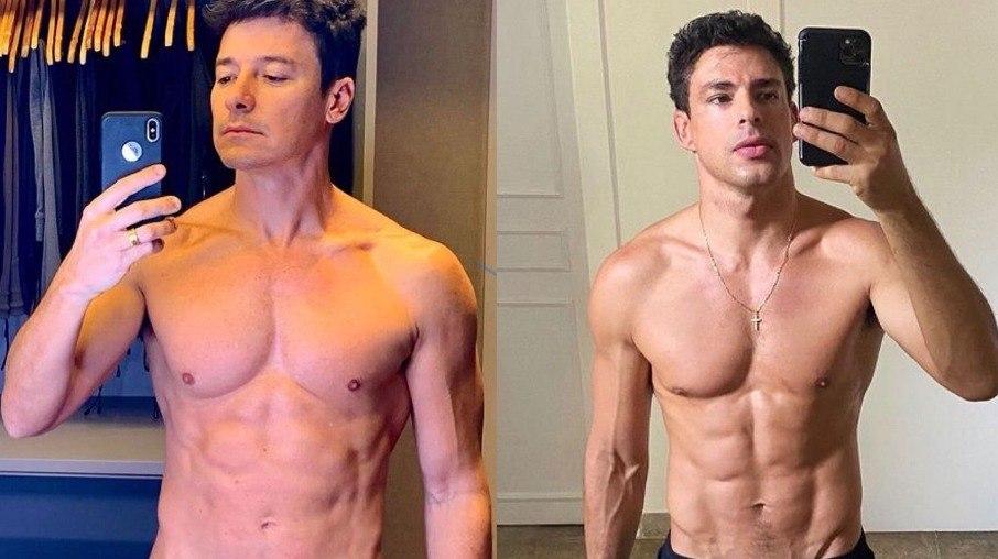 Rodrigo Faro exibe barriga definida e se compara a Cauã Reymond: 