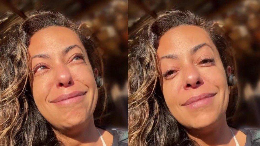 Samantha Schmütz chora ao retomar gravações do 'Vai que Cola' sem Paulo Gustavo