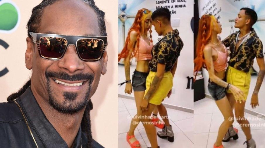 Snoop Dogg posta vídeo de tiktokers  ‘Cremosinho’ e ‘Ruivinha de Marte’