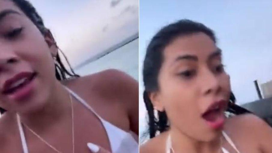 Influenciadora se desespera e foge de tubarão nas Maldivas