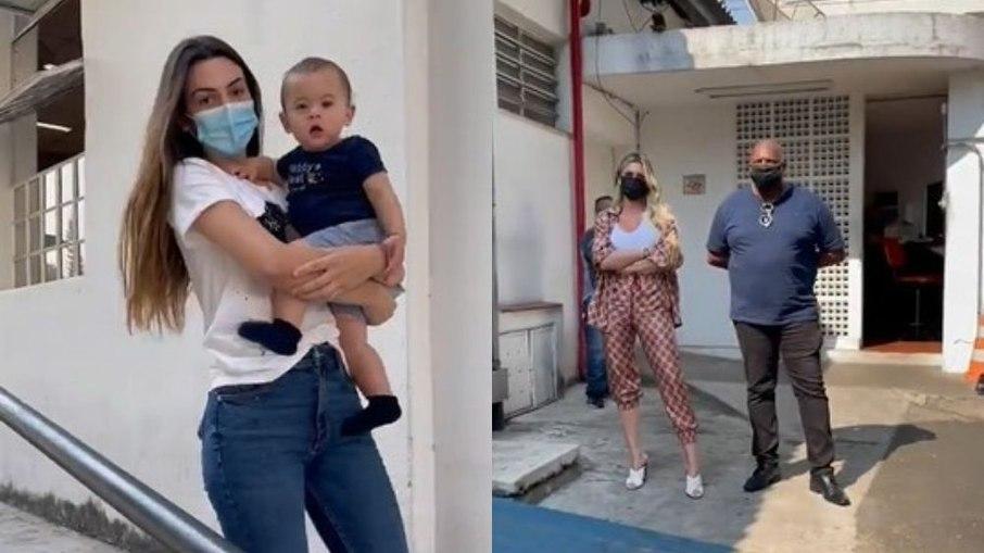 Lívia Andrade é vista em exame de DNA do filho de Pétala com Marcos