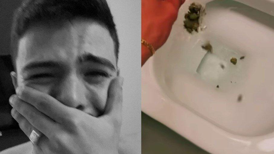 Thomaz Costa joga maconha na privada e desabafa: 