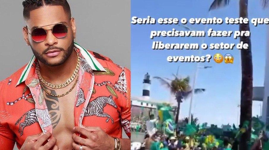 Tony Salles se irrita com ato bolsonarista: 