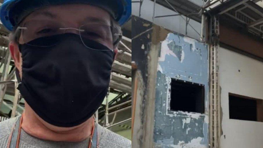 Boninho mostra spoiler de construção da casa do 'BBB22': 'Está só começando'