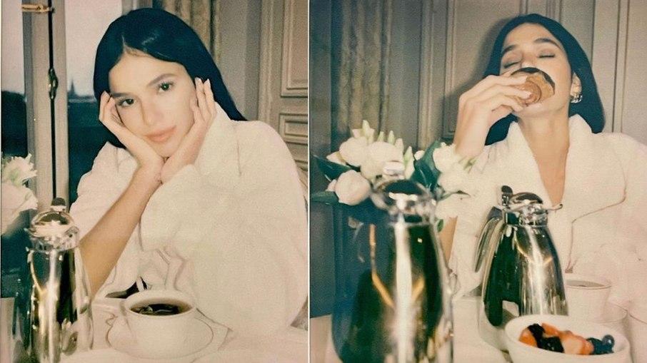 Bruna Marquezine toma café em hotel com diária de R$ 30 mil