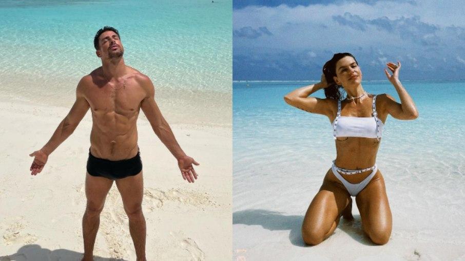 Cauã Reymond e Mariana Goldfarb roubam a cena nas Maldivas