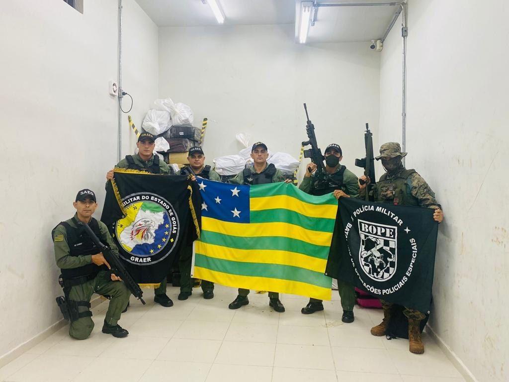 Forças de segurança de Goiás e do Mato Grosso do Sul apreendem 2,5 toneladas de maconha