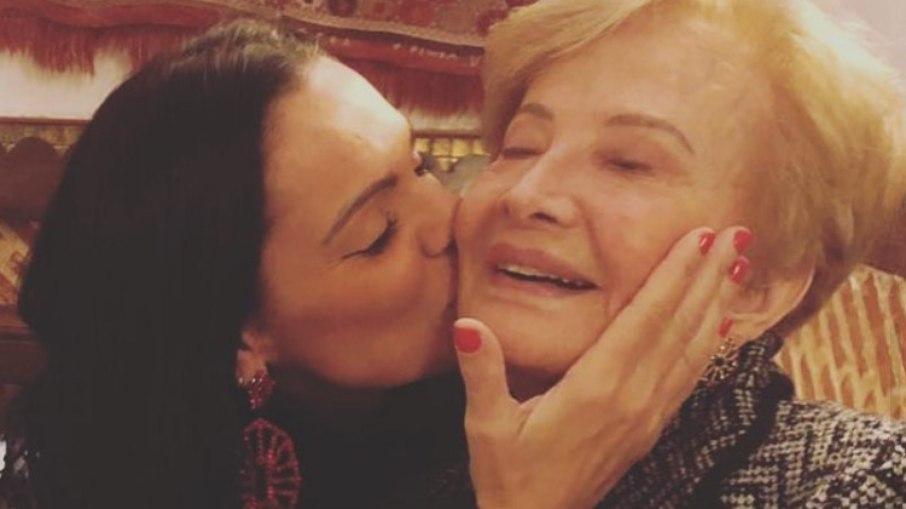 Glória Menezes passa aniversário de Tarcísio Meira ao lado dos filhos