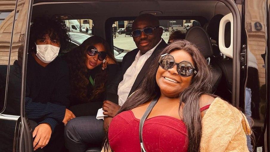 Jojo Toddynho encontra Naomi Campbell em Paris: 