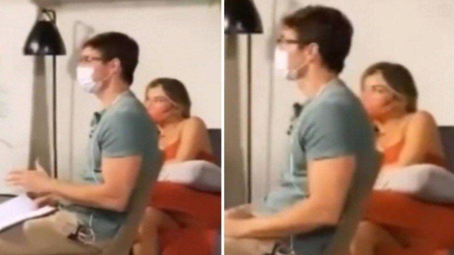 Após conhecer sogra, Grazi acompanha novo namorado em gravação