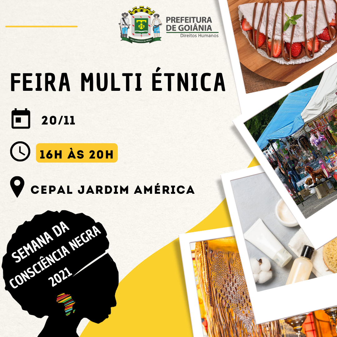 Semana da Consciência Negra: Feira Multiétnica acontece neste sábado, 20