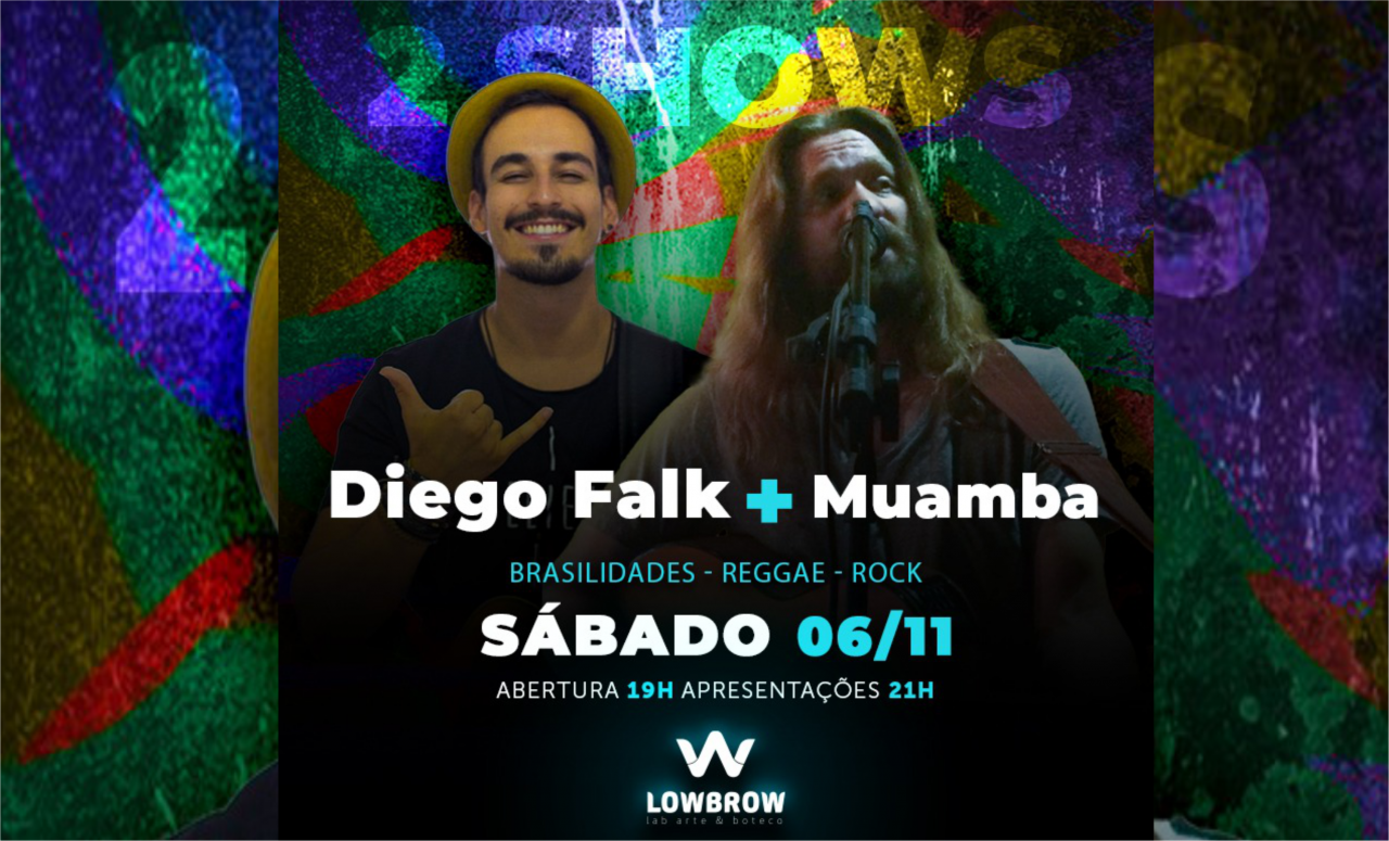 Show. Diego Falk e banda Muamba