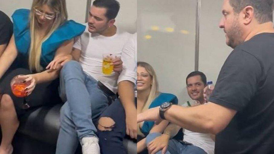 Último affair de Marília, Matheuzinho aparece com a cantora em bastidores de DVD